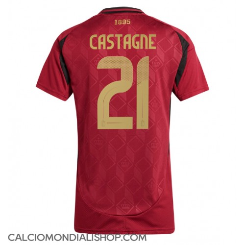 Maglie da calcio Belgio Timothy Castagne #21 Prima Maglia Femminile Europei 2024 Manica Corta